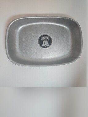 Vintage RWP Wilton Columbia, PA Pewter Platter Tray Catch All Decor Liberty Bell